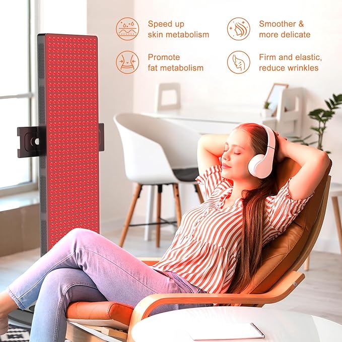 Bontanny Remote Control Series Professional Red Light Therapy Device with Stand