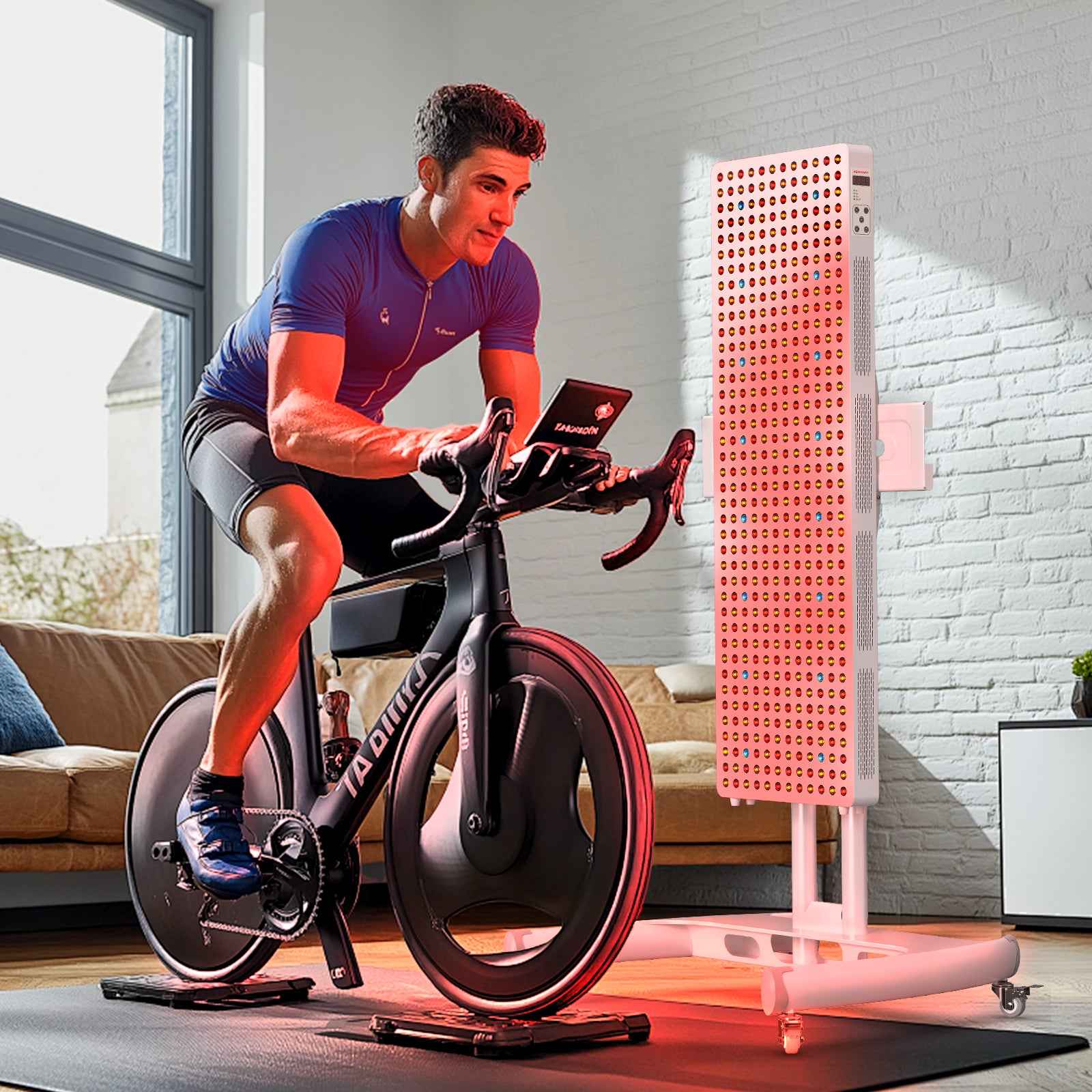 Bontanny Full Body Red Light Therapy Device – 480 LED Beads, 7-Band Red, Blue & Near Infrared (630/660/810/830/850/1060nm), With Stand | BO1500 / BO2400