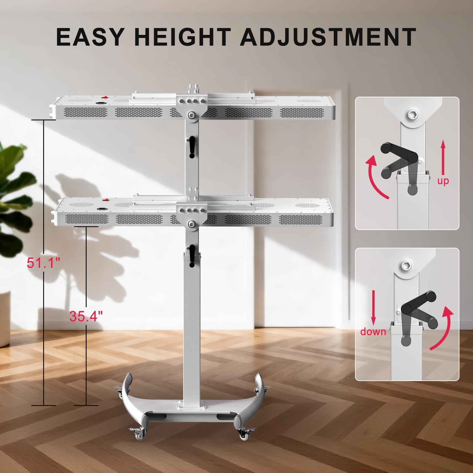 Bontanny Pro Red Light Therapy Device with Stand - Mobile Professional Series (Adjustable 180° )