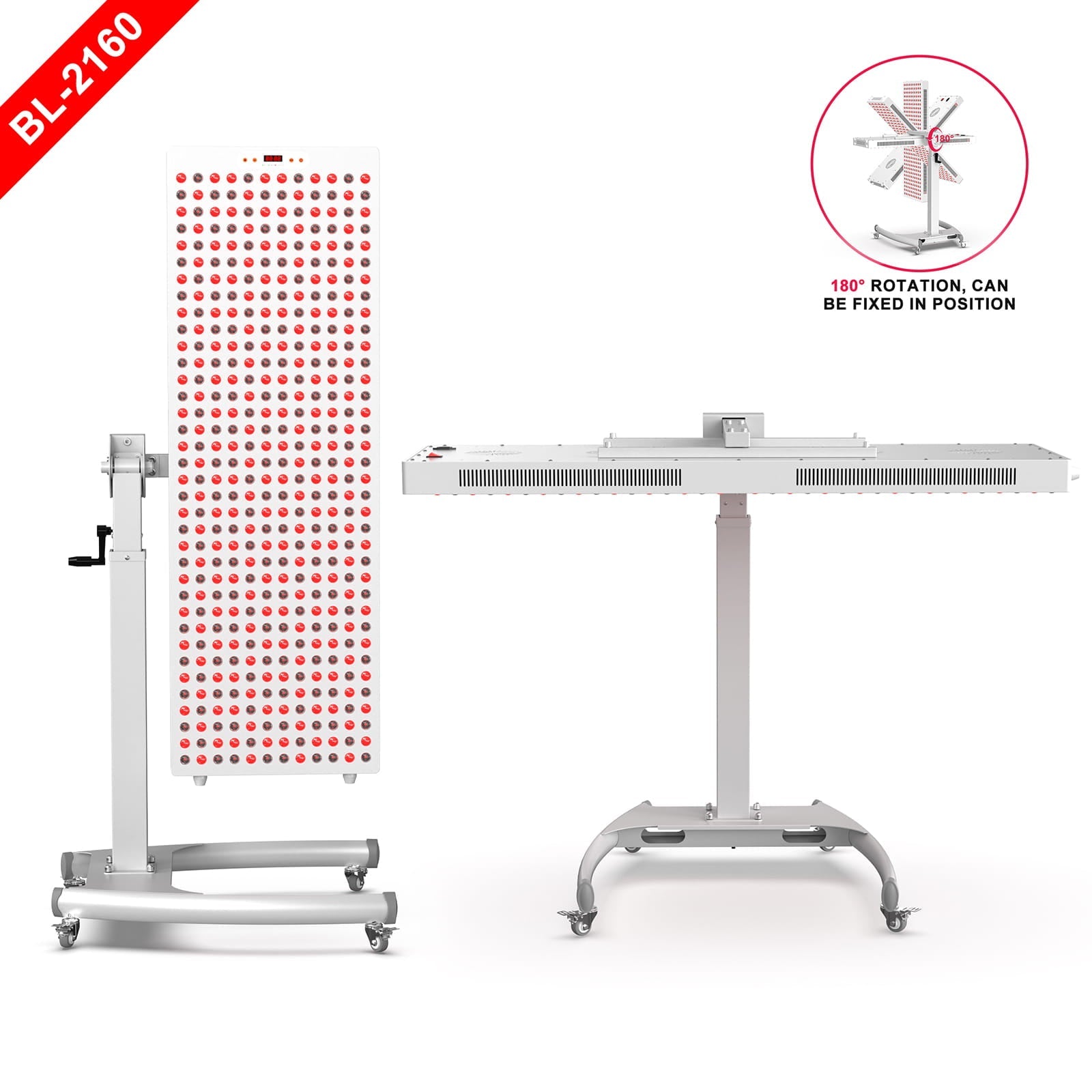 Bontanny Pro Red Light Therapy Device with Stand - Mobile Professional Series (Adjustable 180° )