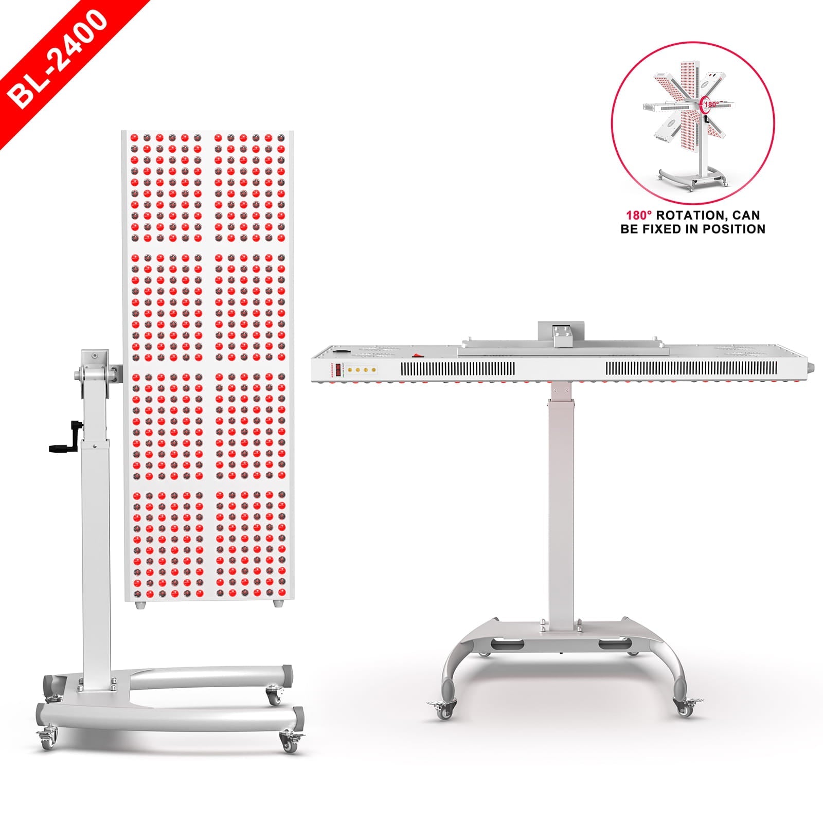 Bontanny Pro Red Light Therapy Device with Stand - Mobile Professional Series (Adjustable 180° )