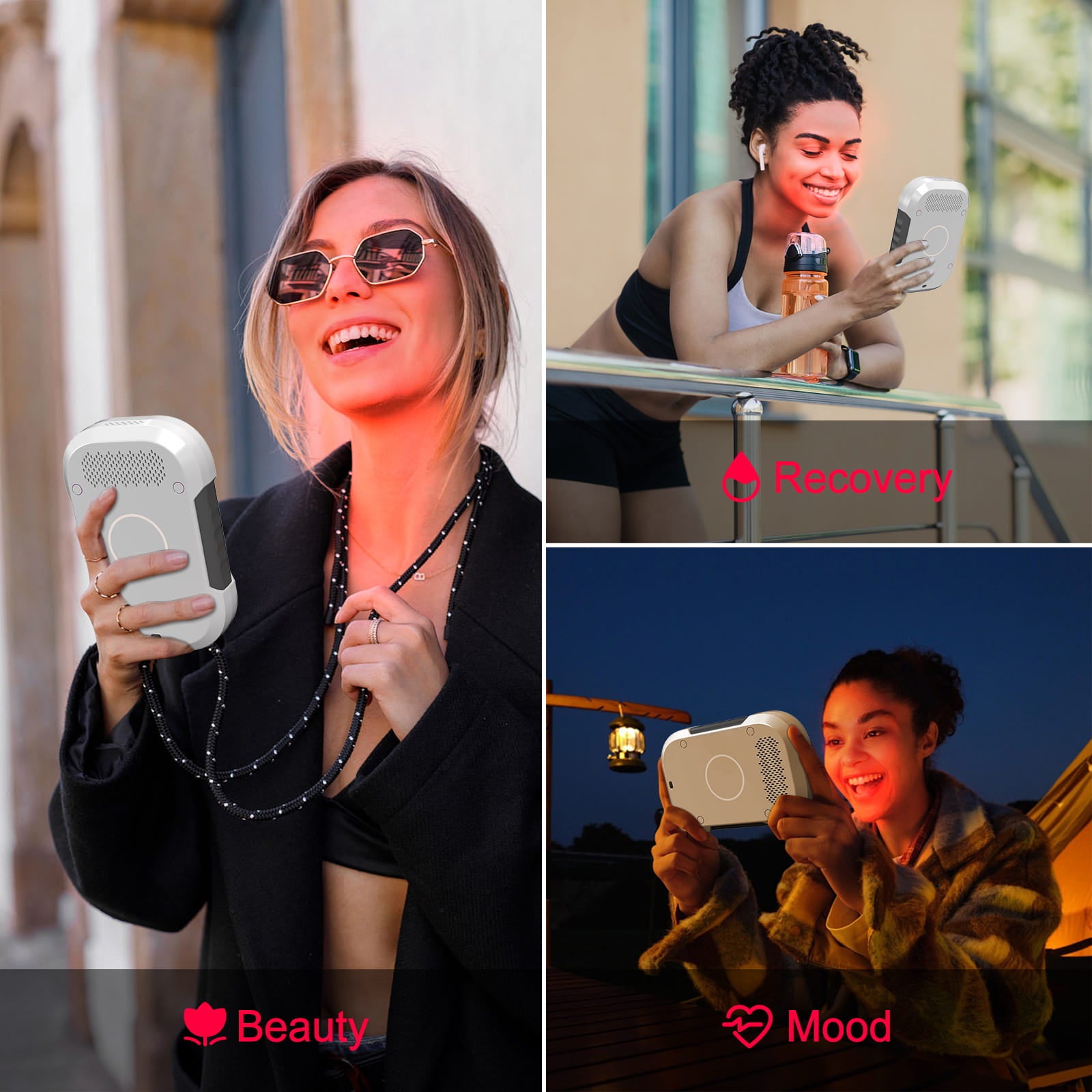 Bontanny Red Light Therapy Device - Portable BO-60 with 3 Wavelengths (660/850/1060nm)